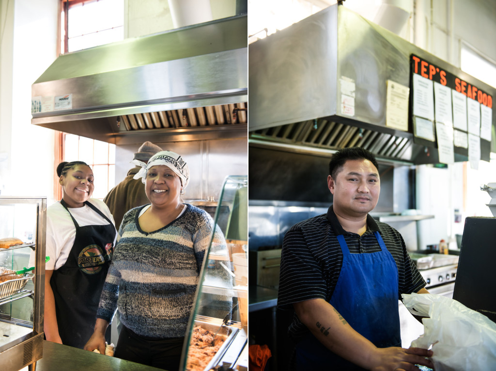 Pictured left: Proter's House, right: Tep's Seafood.