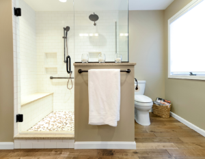 Joe and Carol Vezendy's new bathroom.