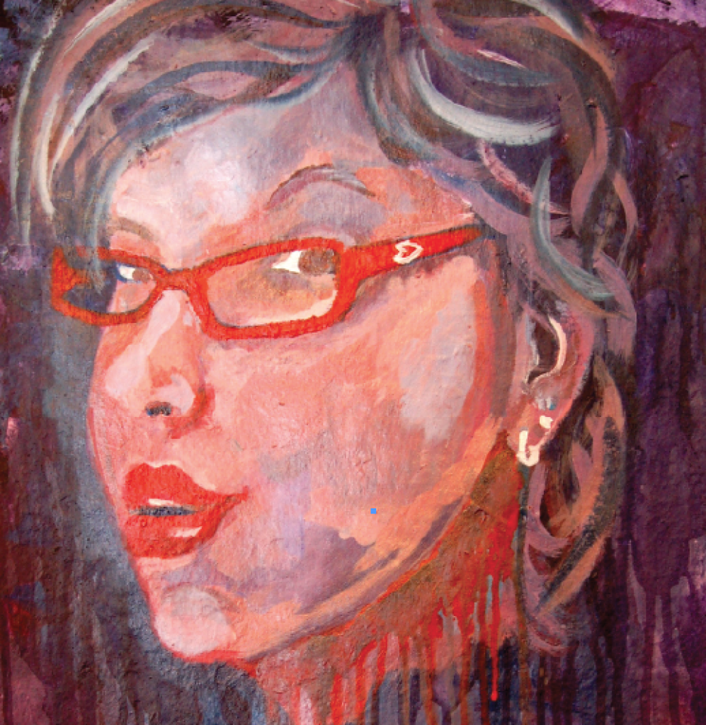 Painting of Dany Nagle by CASA student Olivia Allbritton.