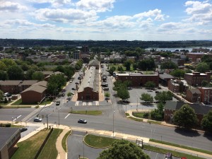 An aerial view of the Broad Street Market, whose renovation the city hopes to fund with a USDA grant applied for earlier this year.