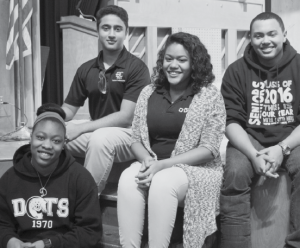 DC Tech students Cedrickia Hawkins, Mohammad Tanveer, Nila Cobb and Jeremiah Ellison.